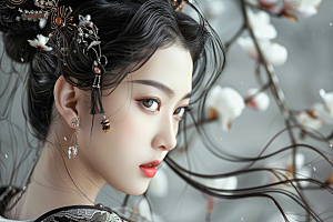 妆造发型美妆艺术摄影图