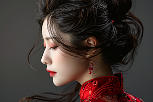 妆造发型肖像艺术摄影图
