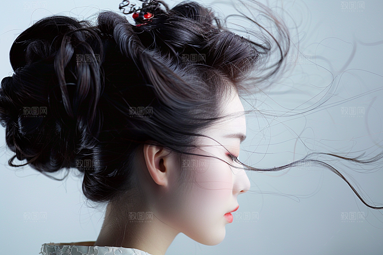 妆造发型高清艺术摄影图