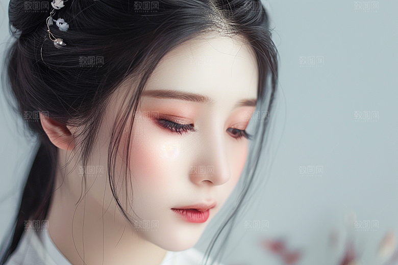 妆造发型艺术人物摄影图