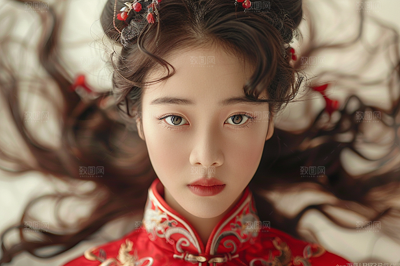 妆造发型高清美妆摄影图