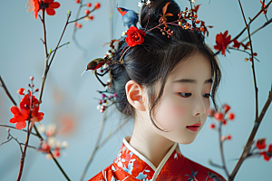 妆造发型肖像人物摄影图