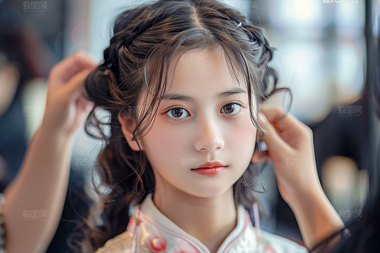 妆造发型写真美妆造型摄影图