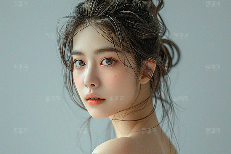 妆造发型美妆造型人物摄影图