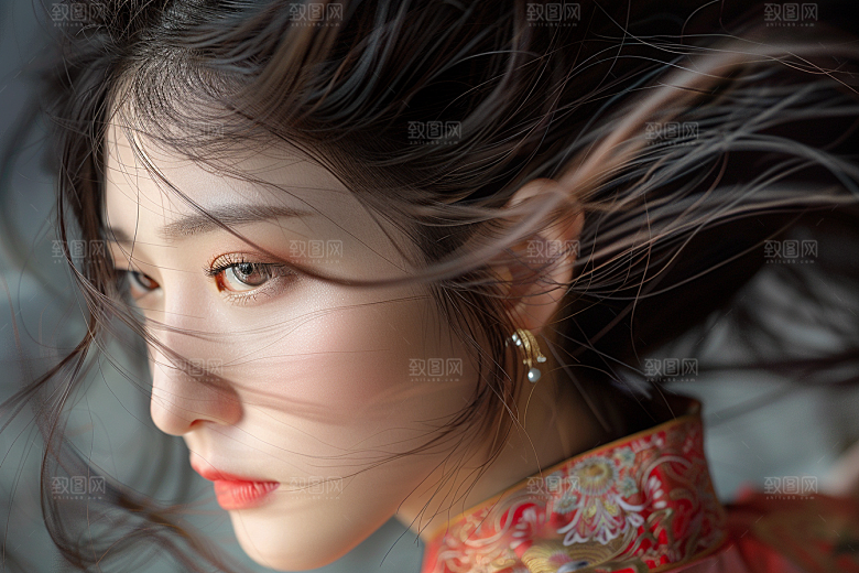 妆造发型肖像艺术发型摄影图