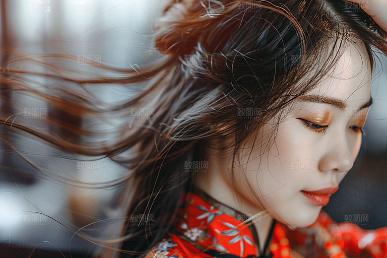 妆造发型写真美妆造型摄影图