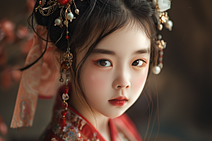 妆造发型肖像彩妆摄影图