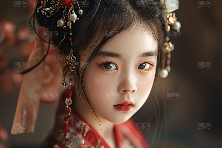 妆造发型肖像彩妆摄影图
