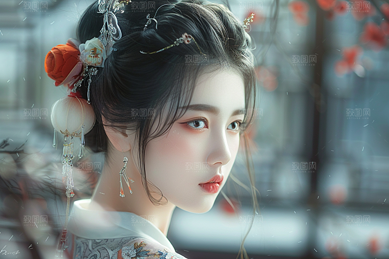 妆造发型艺术美妆造型摄影图