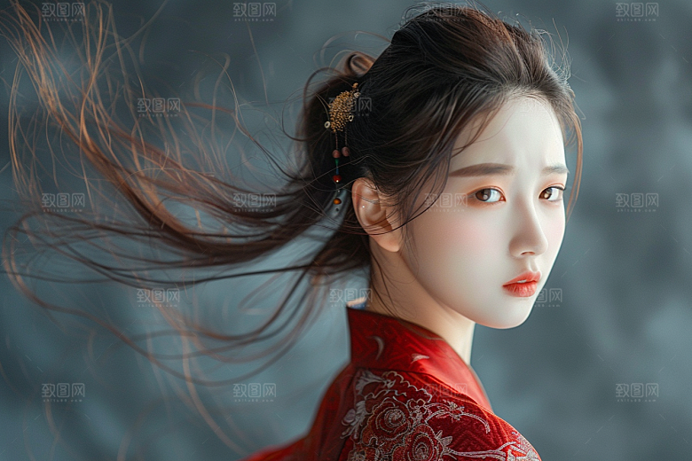 妆造发型肖像艺术摄影图