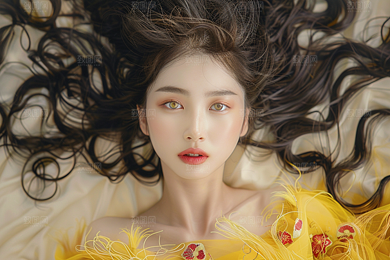 妆造发型艺术彩妆摄影图