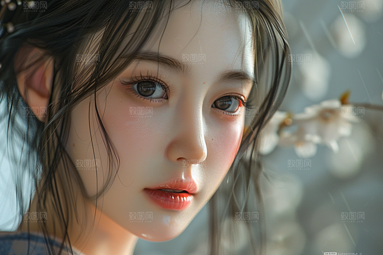 妆造发型美妆造型艺术摄影图