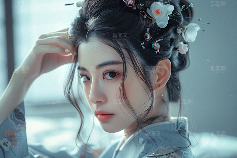 妆造发型高清艺术摄影图