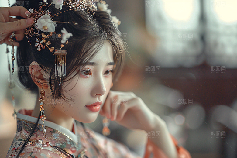 妆造发型彩妆肖像摄影图