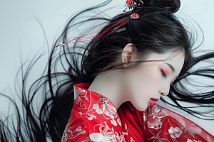 妆造发型肖像写真摄影图