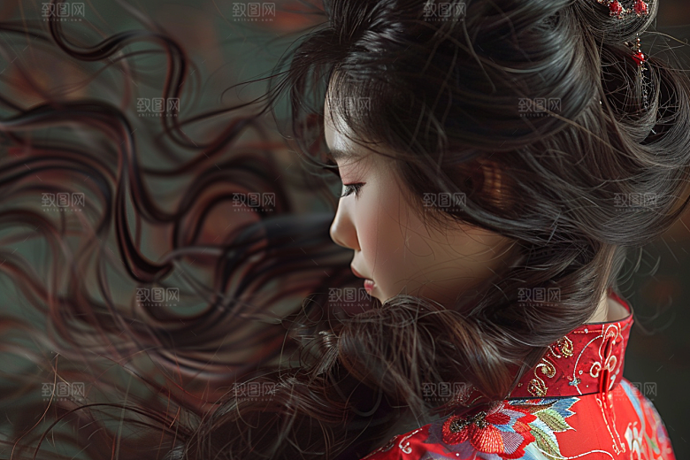 妆造发型美妆写真摄影图