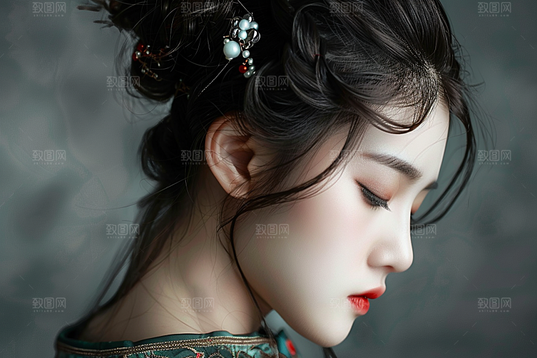 妆造发型高清艺术摄影图