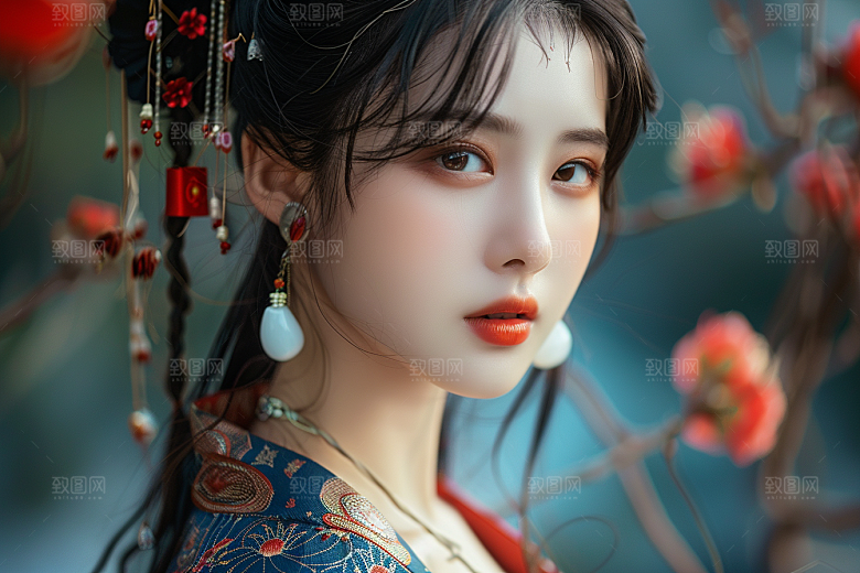 妆造发型艺术唯美摄影图