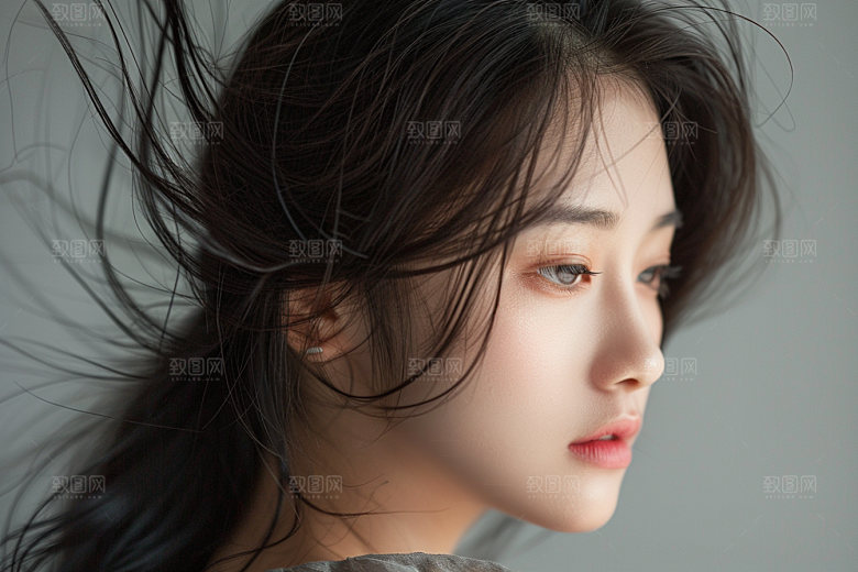 妆造发型肖像高清摄影图