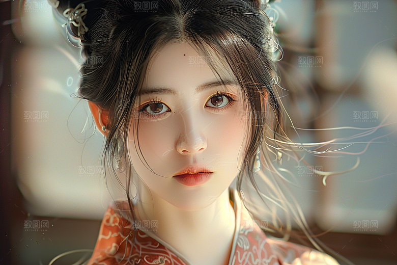 妆造发型肖像唯美摄影图