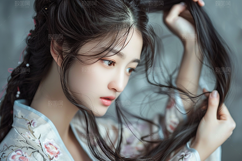 妆造发型写真彩妆摄影图