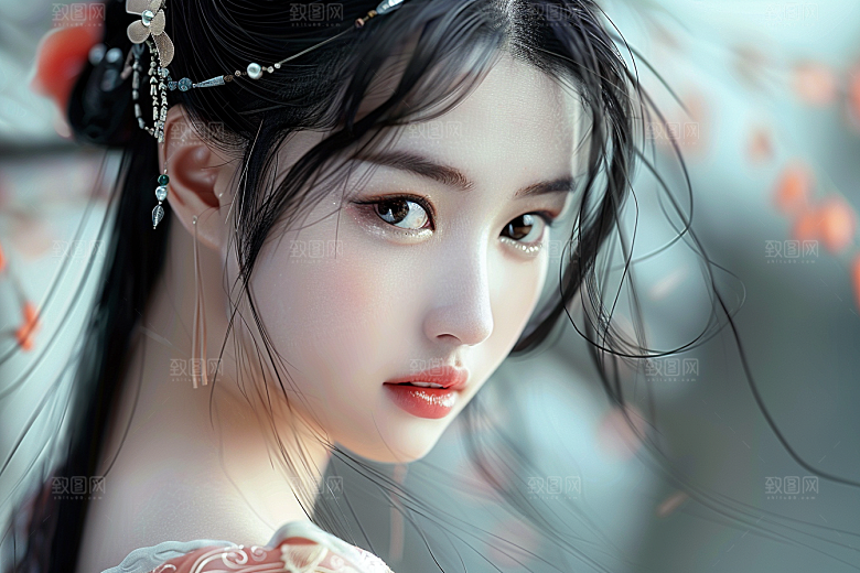 妆造发型彩妆肖像摄影图