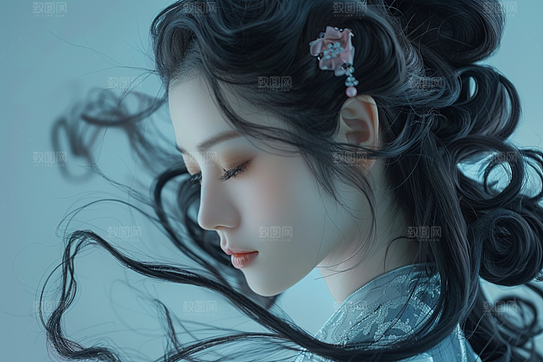 妆造发型艺术彩妆摄影图