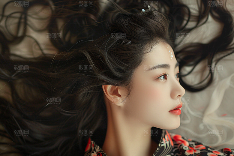 妆造发型高清肖像摄影图