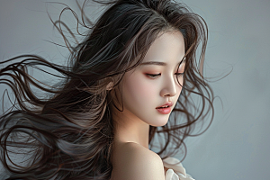 妆造发型肖像艺术摄影图