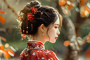 妆造发型高清美妆摄影图