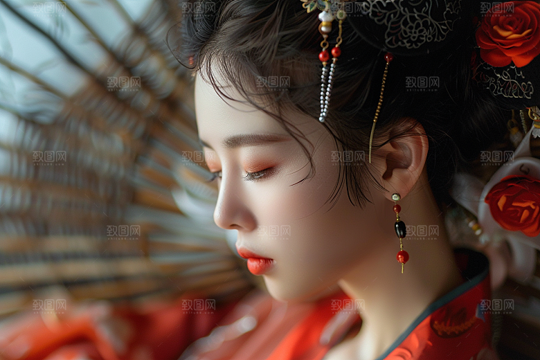 妆造发型美妆人物摄影图
