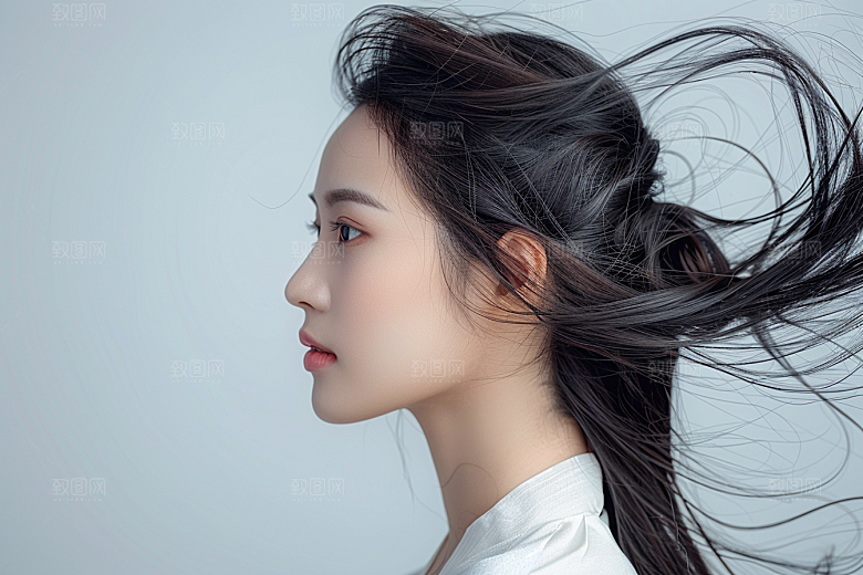 妆造发型彩妆美妆摄影图