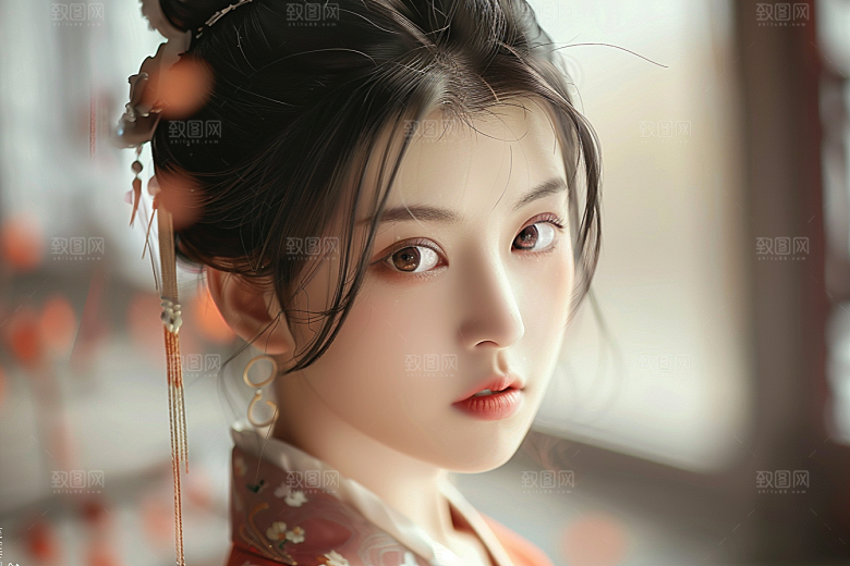 妆造发型美妆写真摄影图