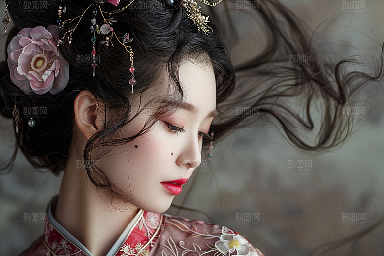 妆造发型美妆造型美妆摄影图