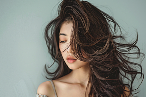妆造发型美妆艺术发型摄影图