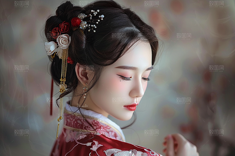 妆造发型艺术彩妆摄影图