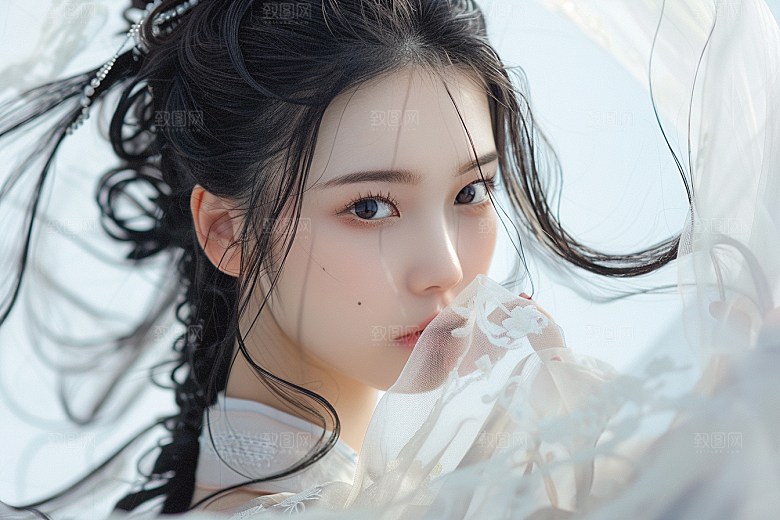 妆造发型彩妆美妆摄影图
