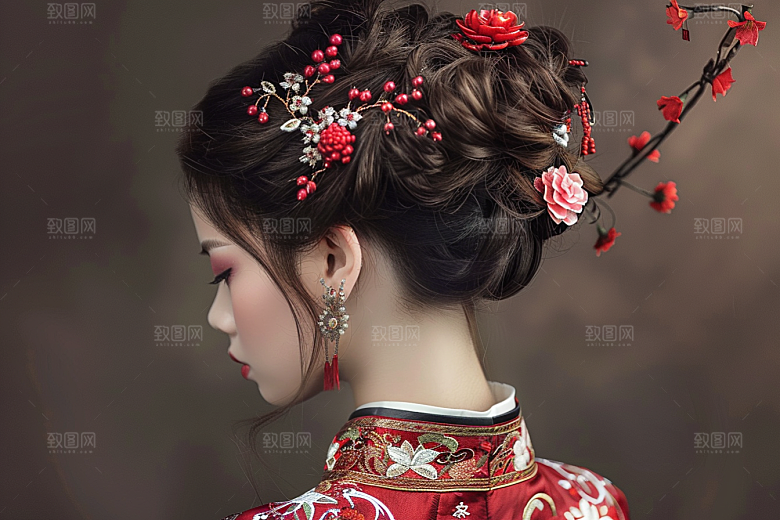 妆造发型彩妆美妆造型摄影图