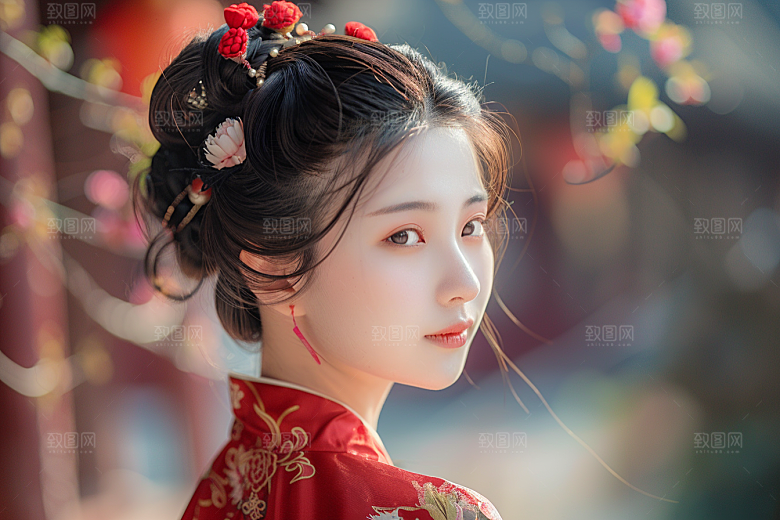 妆造发型彩妆高清摄影图