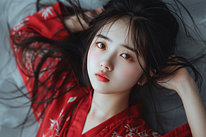 妆造发型彩妆艺术摄影图