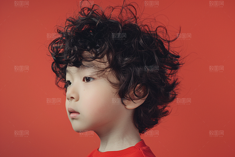 妆造发型艺术发型写真摄影图