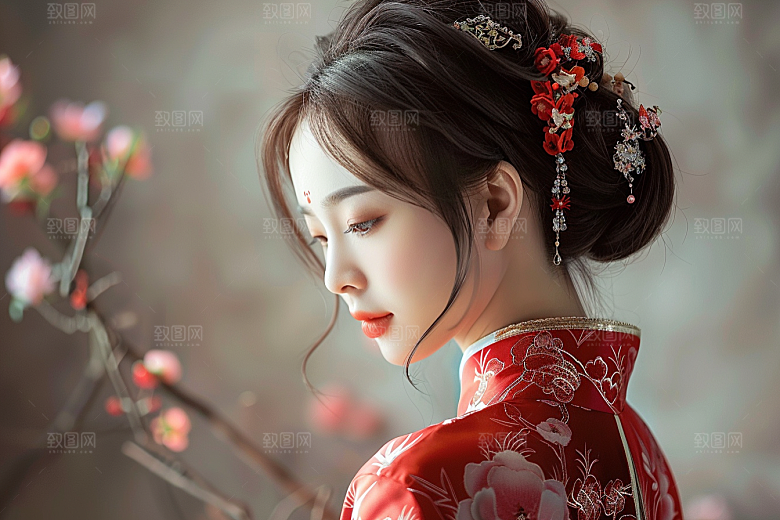 妆造发型美妆高清摄影图