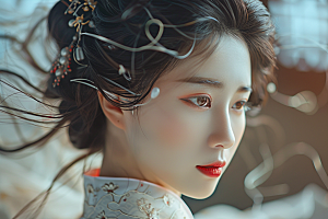 妆造发型艺术美妆造型摄影图