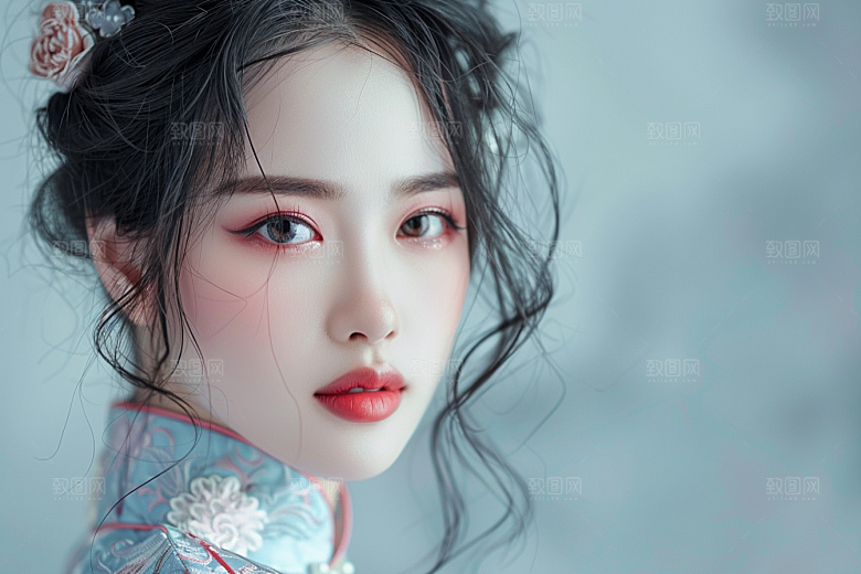 妆造发型美妆造型艺术摄影图