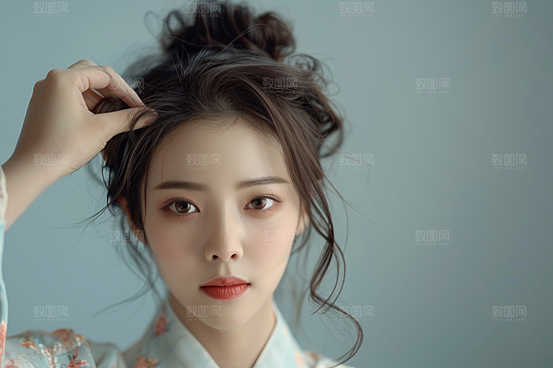 妆造发型肖像彩妆摄影图