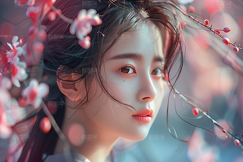 妆造发型写真彩妆摄影图