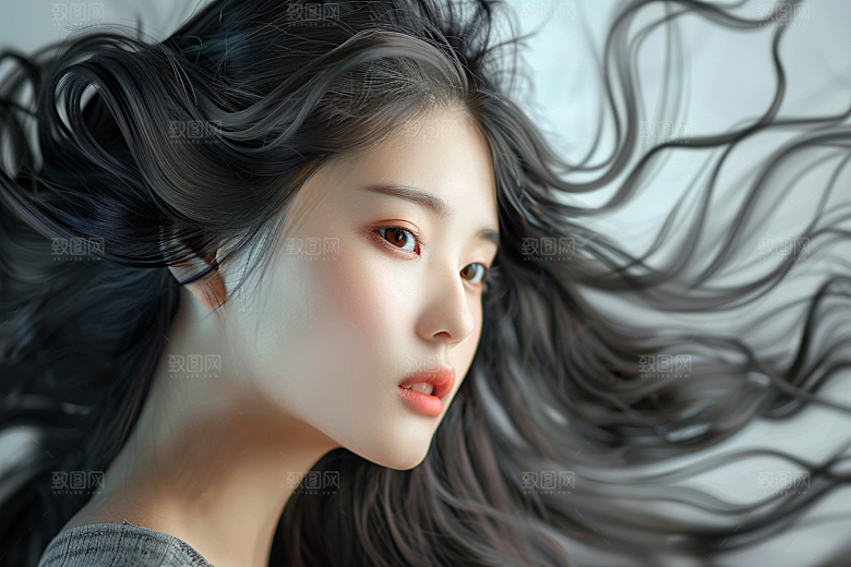 妆造发型高清彩妆摄影图