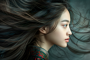 妆造发型写真艺术摄影图