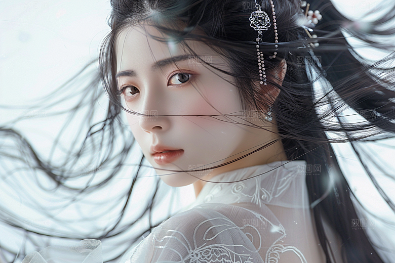 妆造发型艺术发型美妆造型摄影图
