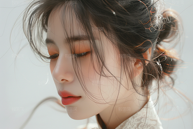 妆造发型艺术艺术发型摄影图